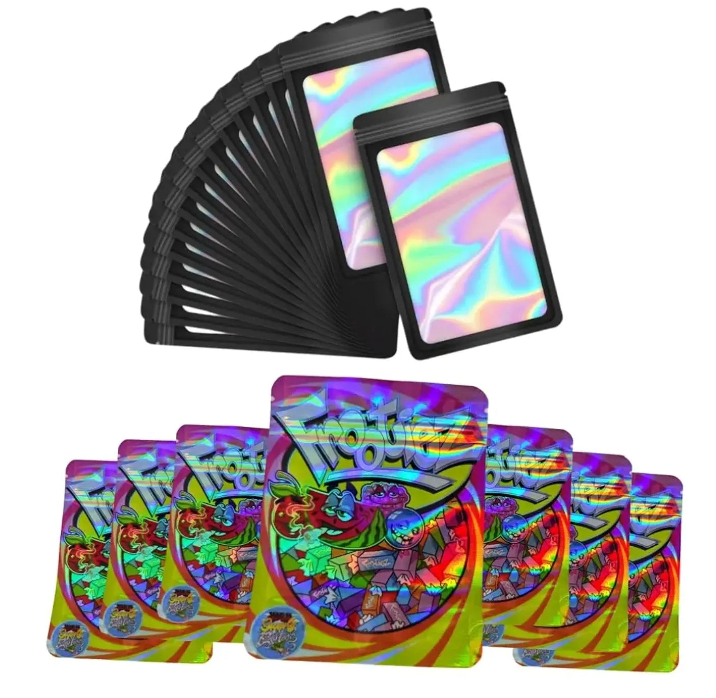 3.5 G printed mylar bags sold here