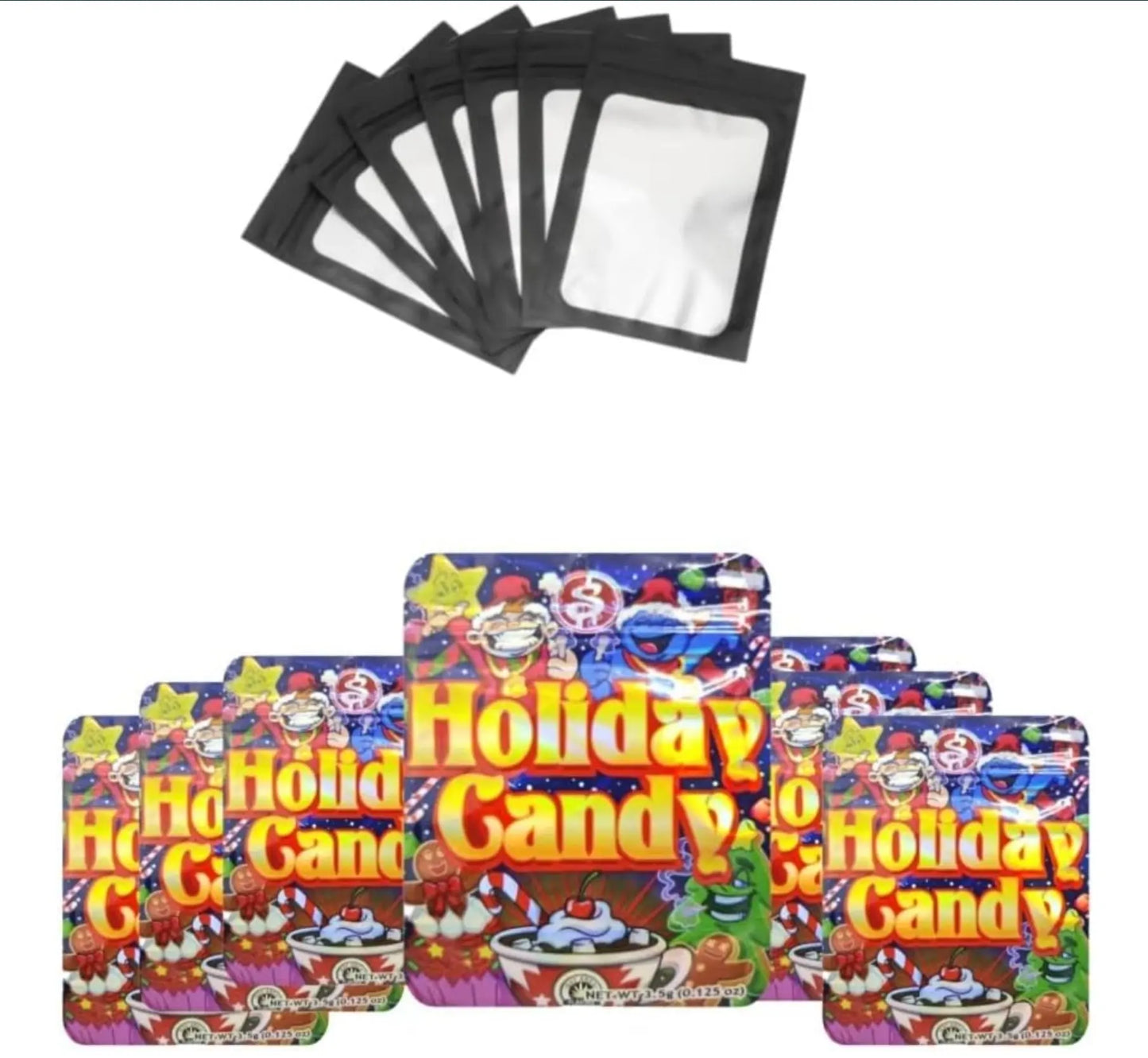 3.5 G mylar bags sold here