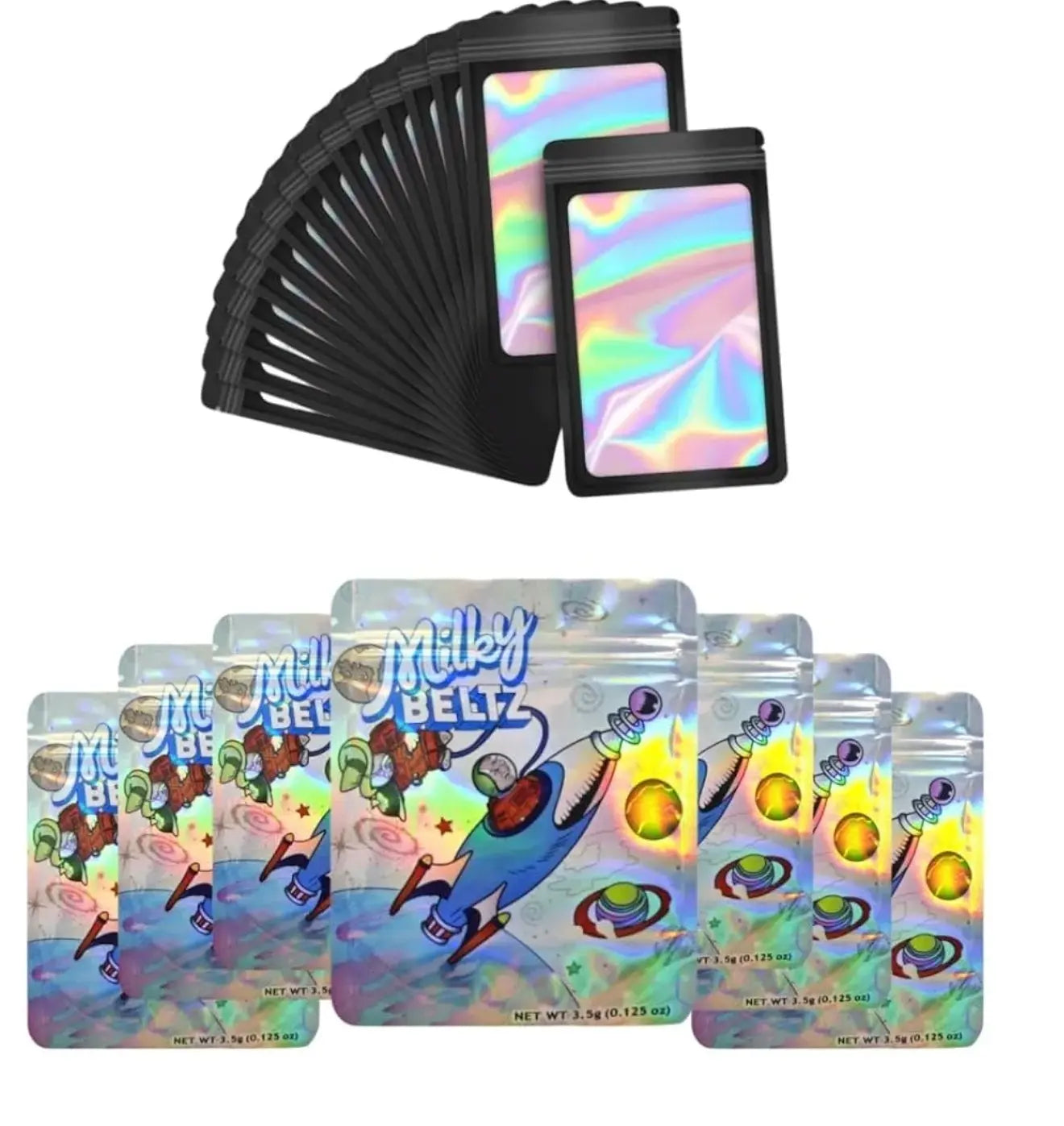 Milky Beltz Mylars sold here