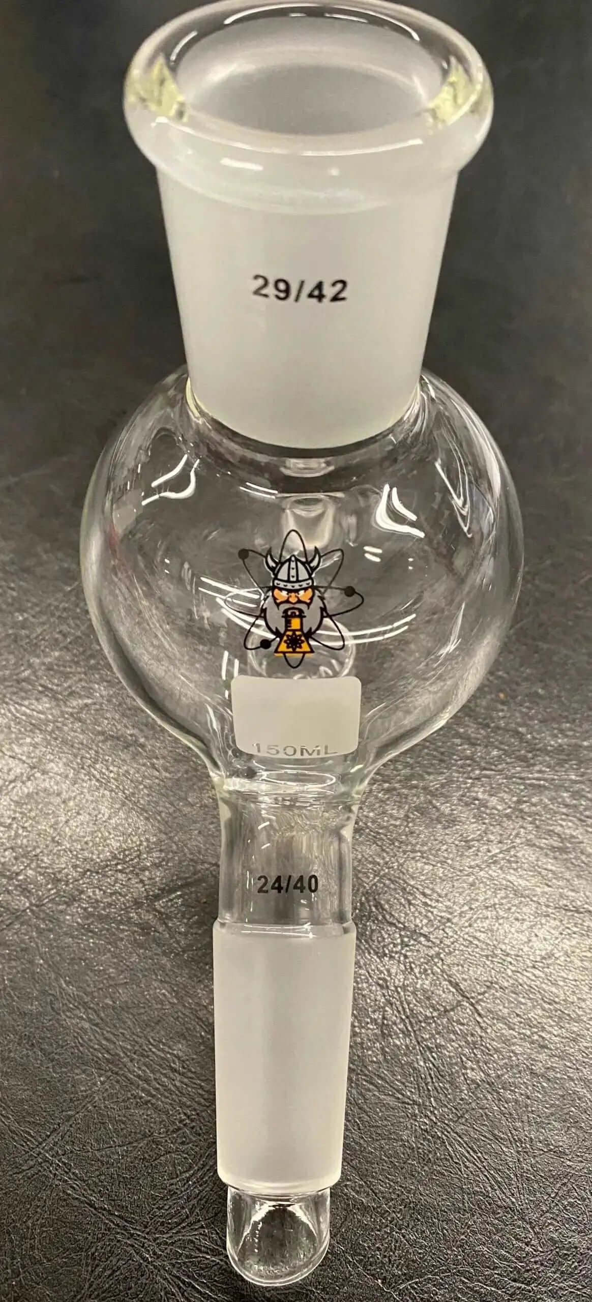 150mL Mono Cow Receiver 29/42 with 24/40 male joint for distillation