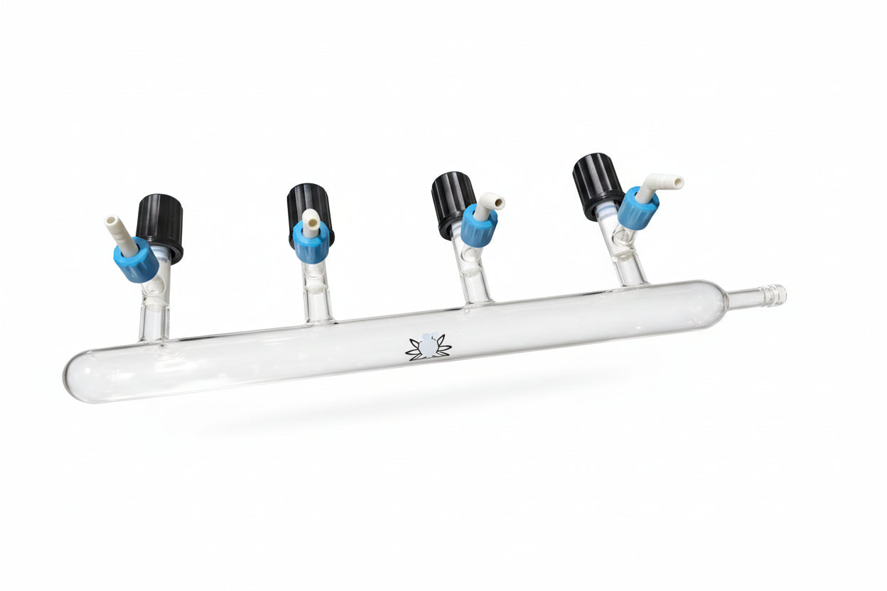 Borosilicate 3.3 - 4 Port Manifold Viking Lab Supply