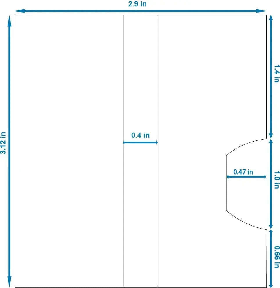 Dimensions of 510 Cartridge Box with length, width, and depth measurements.