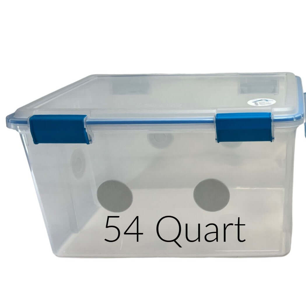 54 quart Mycology Fruiting Chambers with Filter Disks for mushroom growing