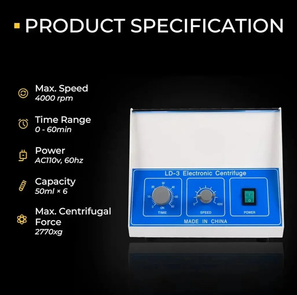 6 Site 60ml Centrifuge Viking Lab Supply