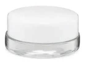 7ml Extract Jar (Glass) w/Top (Black or White) - Viking Lab Supply