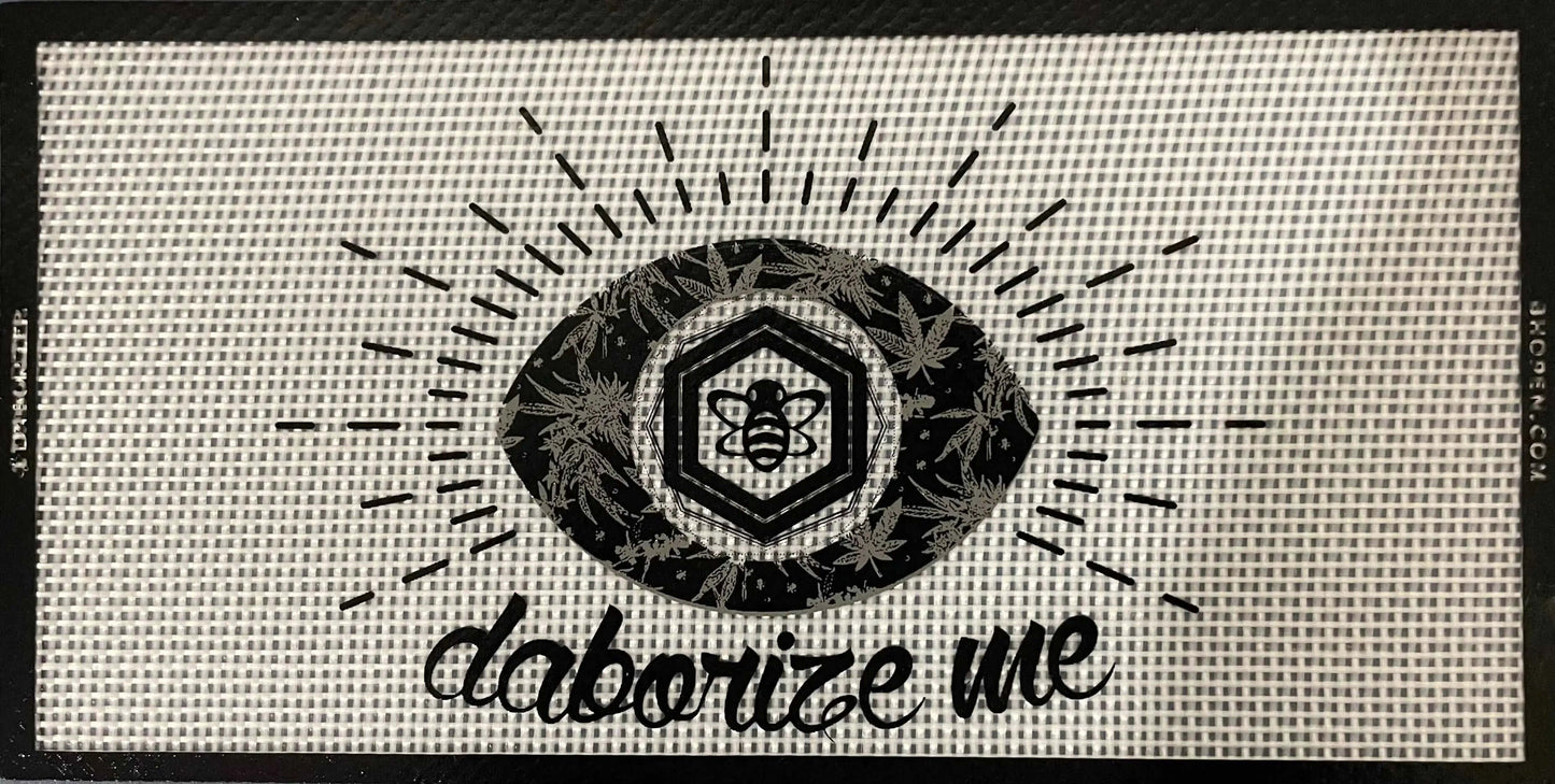 daborize-me-silicone-wax-mat premium non-stick silicone mat with unique design for concentrates and tools handling