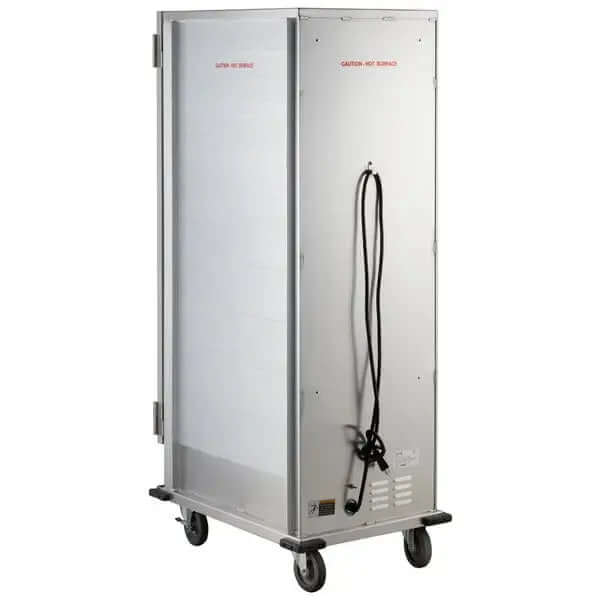 full-size-insulated-heated-holding-cabinet-clear-door on wheels for professional use in temperature stability and heat retention