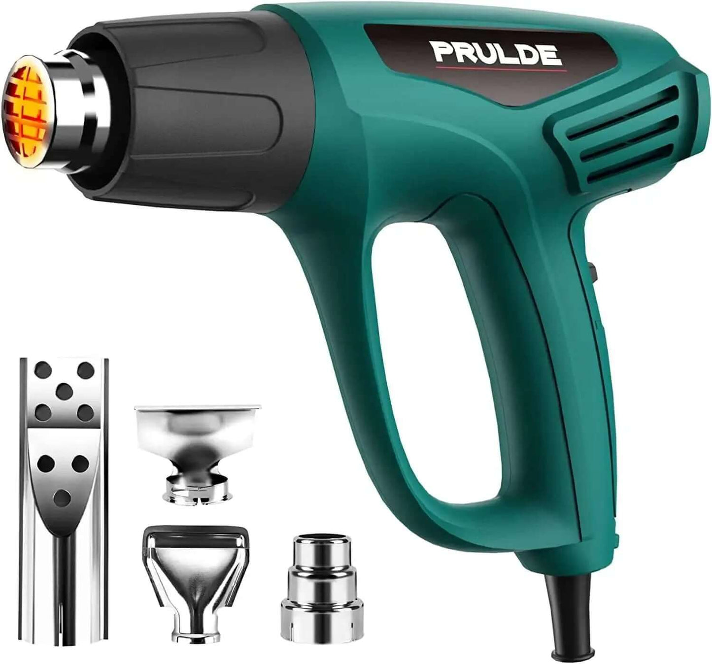 Heat Gun 1500W Dual Temperature with nozzles, ETL safety certified, durable for over 600 hours, UL STD 499 compliant