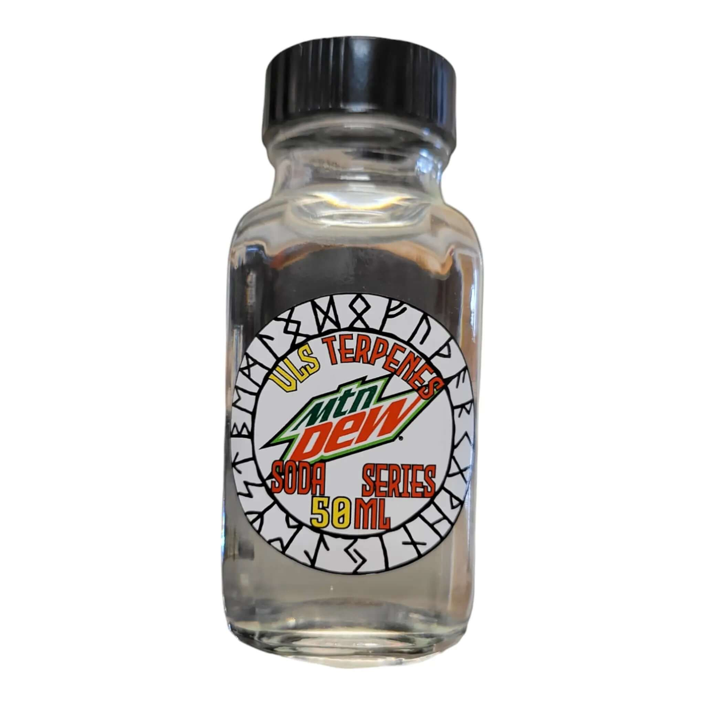 Mountain Dew - VLS Terpenes Soda Series 50ml bottle, showcasing unique flavor with bold Mountain Dew taste and terpenes.