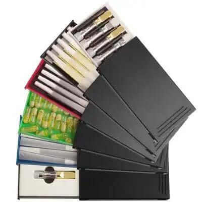 Press N Pull CR Box Container - The 109 - Black & Black. 109mm - Viking Lab Supply