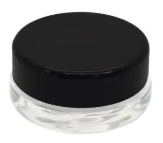 7ml Extract Jar (Glass) w/Top (Black or White) - Viking Lab Supply