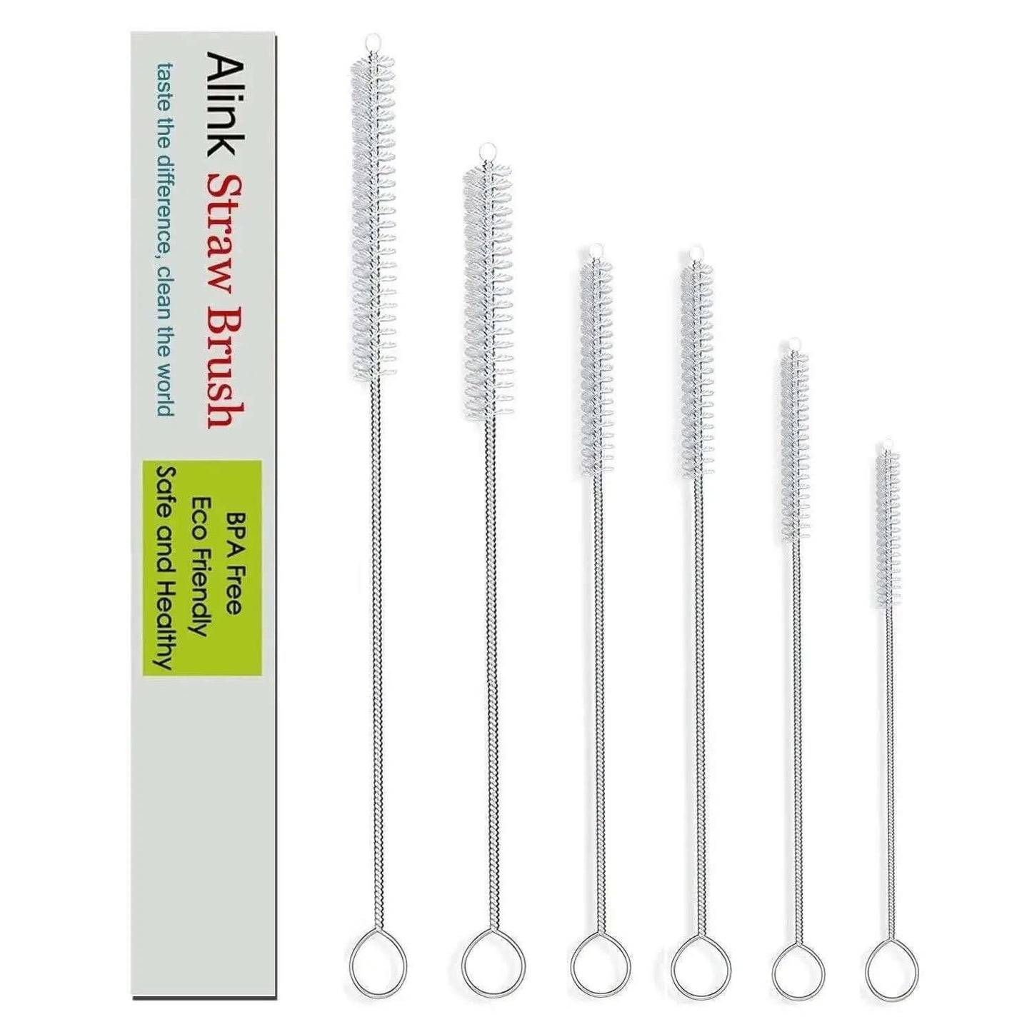 Set of 6 lab equipment cleaning brushes with varying sizes for precise laboratory tool cleaning.