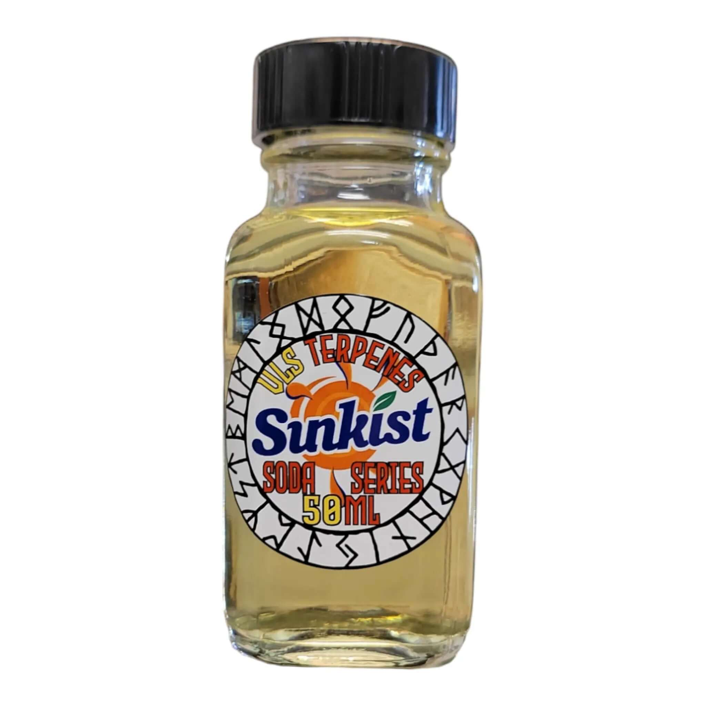 Bottle of Sunkist - VLS Terpenes from the Soda Series offering citrusy aroma, 50ml size