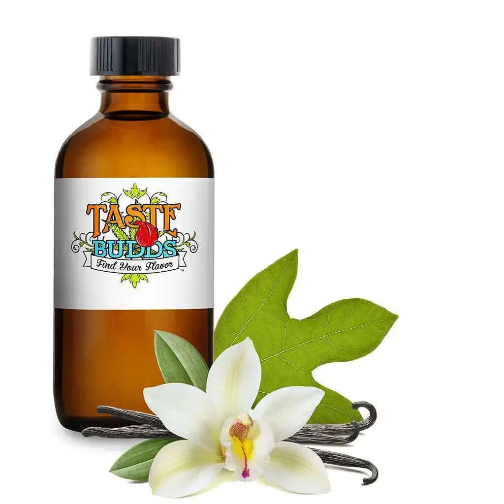 Root Beer terpenes by Taste Budds 10 mL bottle with vanilla and leaf accents