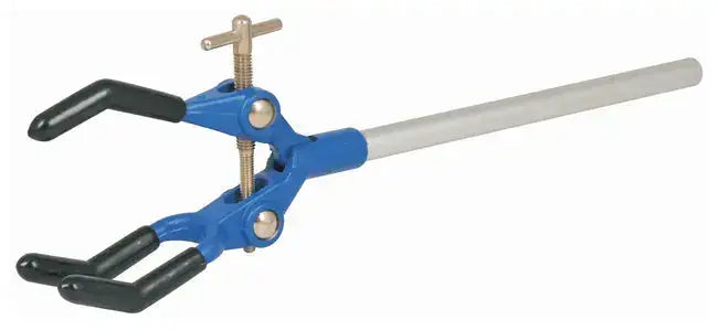 Three Finger Clamp Rod with rubber grips for secure lab apparatus handling
