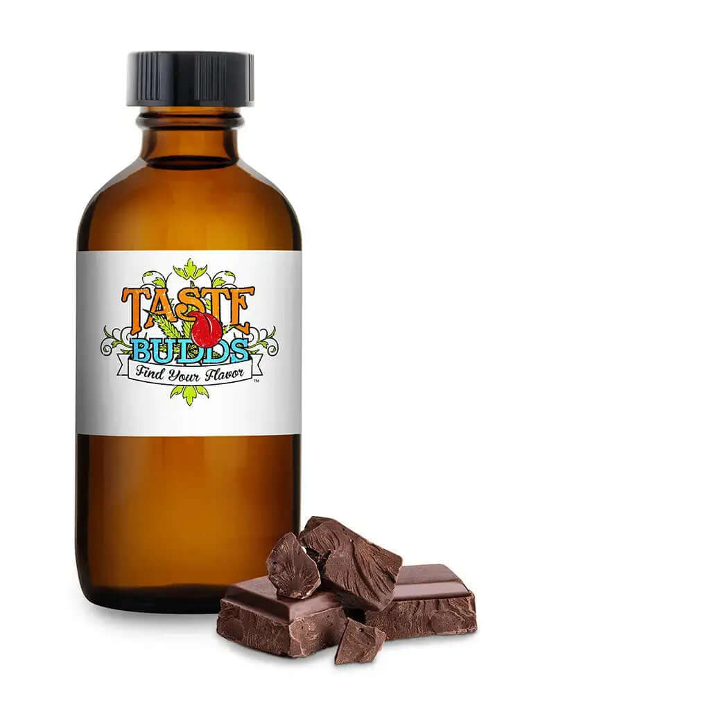 Chocolate Terpenes 10 mL MCT Blend by Taste Budds with rich chocolate flavor essence.