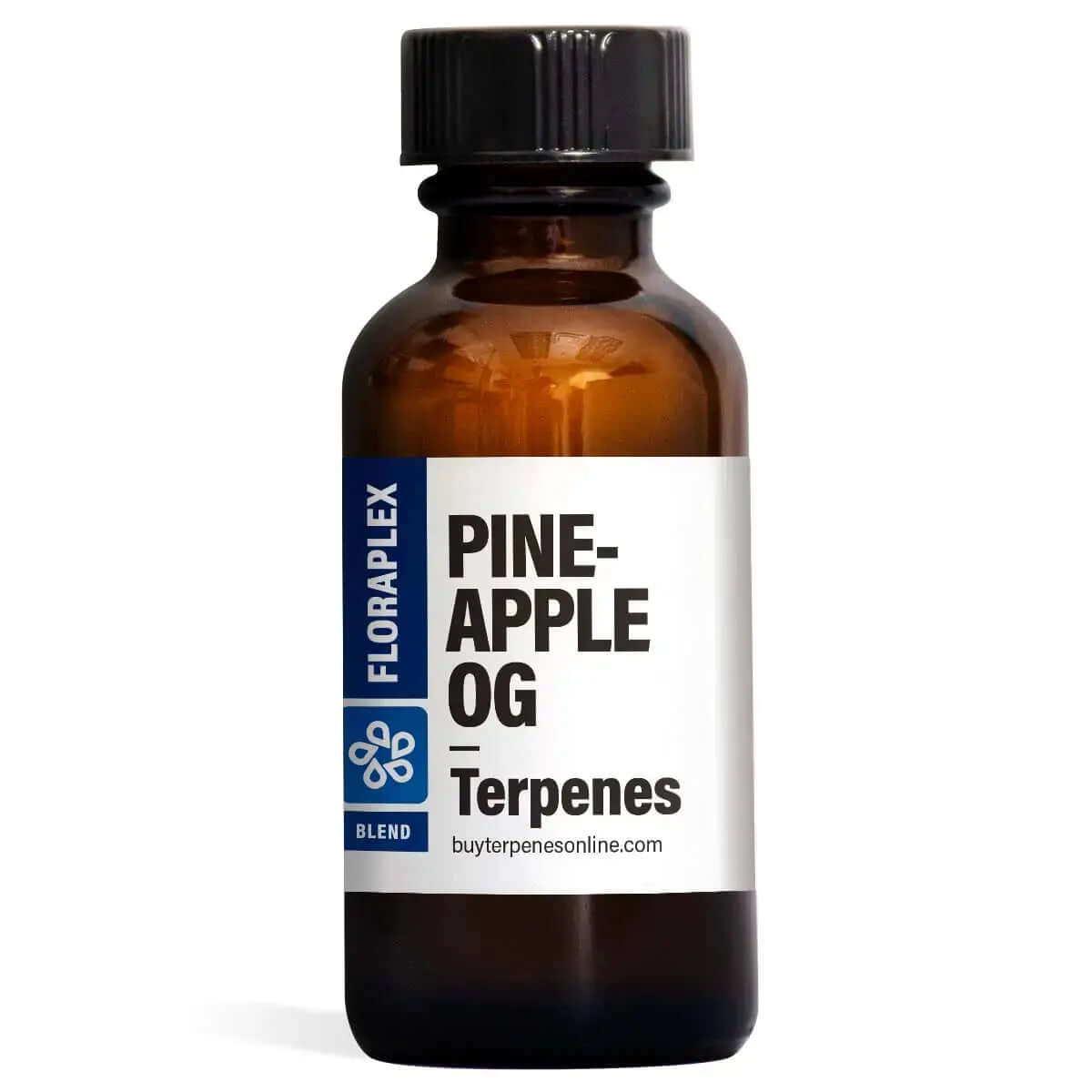 Floraplex Terpenes 15ml bottle featuring Pineapple OG blend for aromatic experiences.
