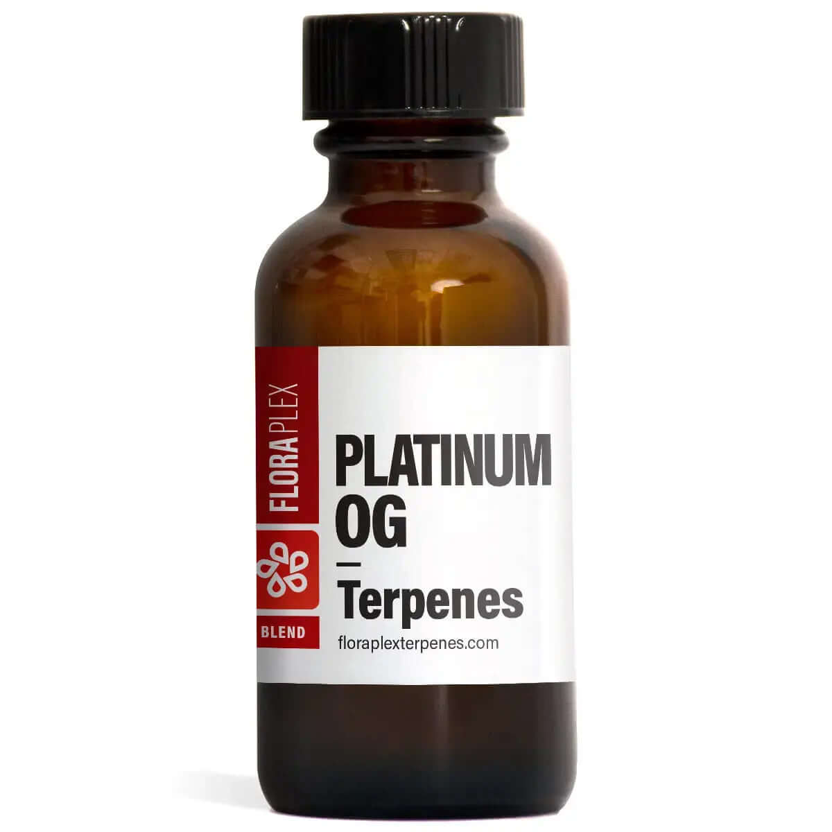 Floraplex Terpenes 15ml Premium terpenes in a brown glass bottle with a white label.