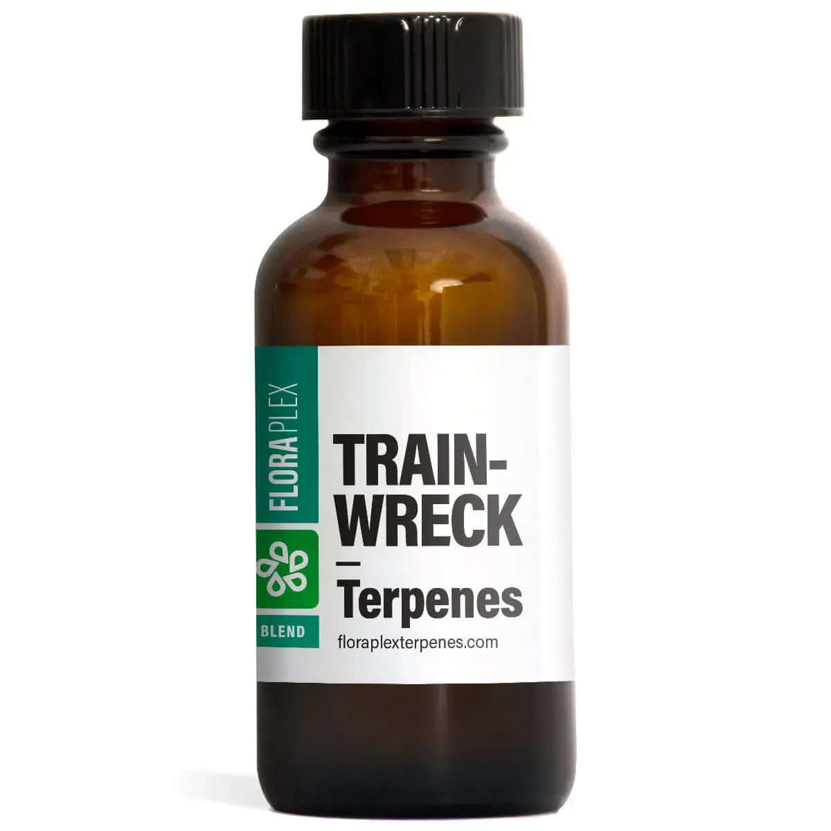 Floraplex - Trainwreck - 15ml famous strain with spicy cedar and sweet lemon scent, mineral oil and vitamin E free terpenes bottle