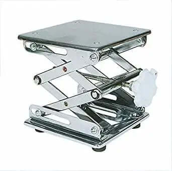 Lab Jack Scissor Stand 4 inch adjustable for precise height control in labs and hobbies