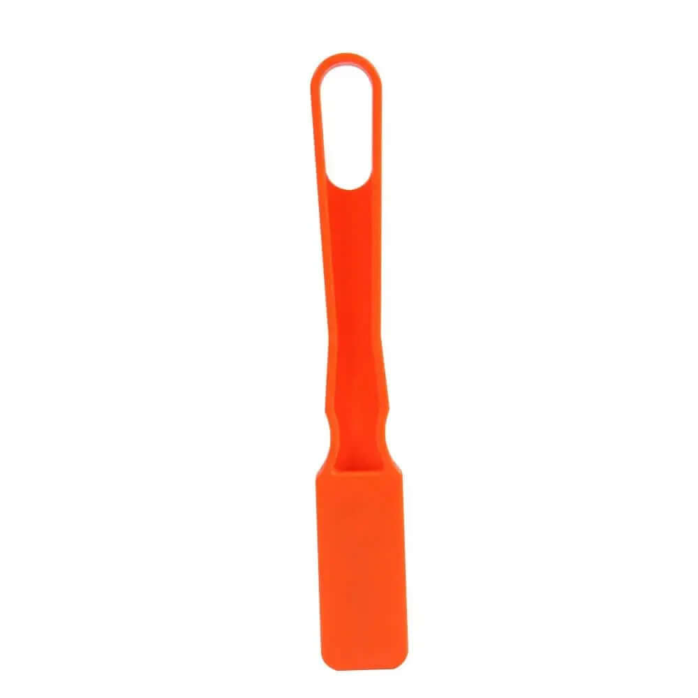 Orange magnetic spin bar retriever for labs, designed for safe and efficient retrieval of magnetic stir bars in laboratory settings.