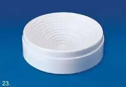 Round Bottom High Temp Polycarbonate Flask Holder 160mm White for lab use