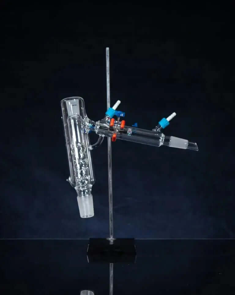 SPD Short Path Head V2 - 5L for precise distillation, premium borosilicate glassware by VIKING GLASSWORX.