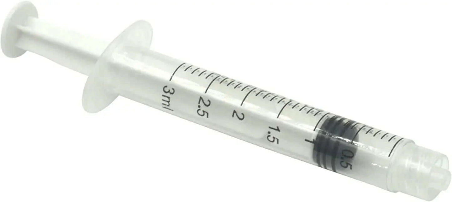 Syringes for extracts Luer Lock & Oral - Precision dispensing applicator syringe on a white background