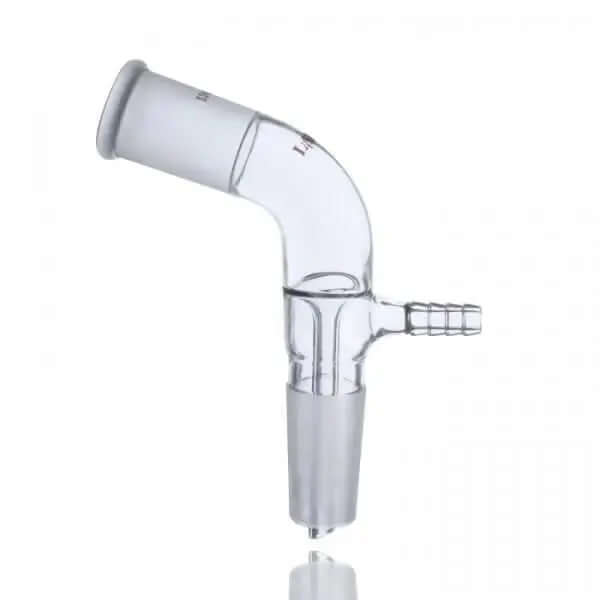 Vacuum Lab Glassware and Accessories 24/40 borosilicate glass adapter for scientific applications.