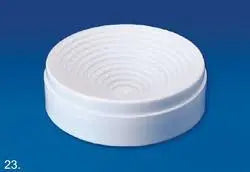 Round Bottom High Temp Polycarbonate Flask Holder (160mm) White - Viking Lab Supply