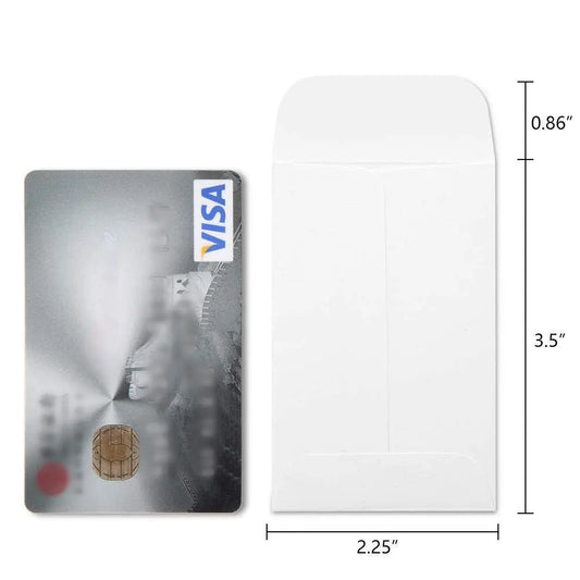White Coin Envelopes 2.25 x 3.5 50ct. - Viking Lab Supply