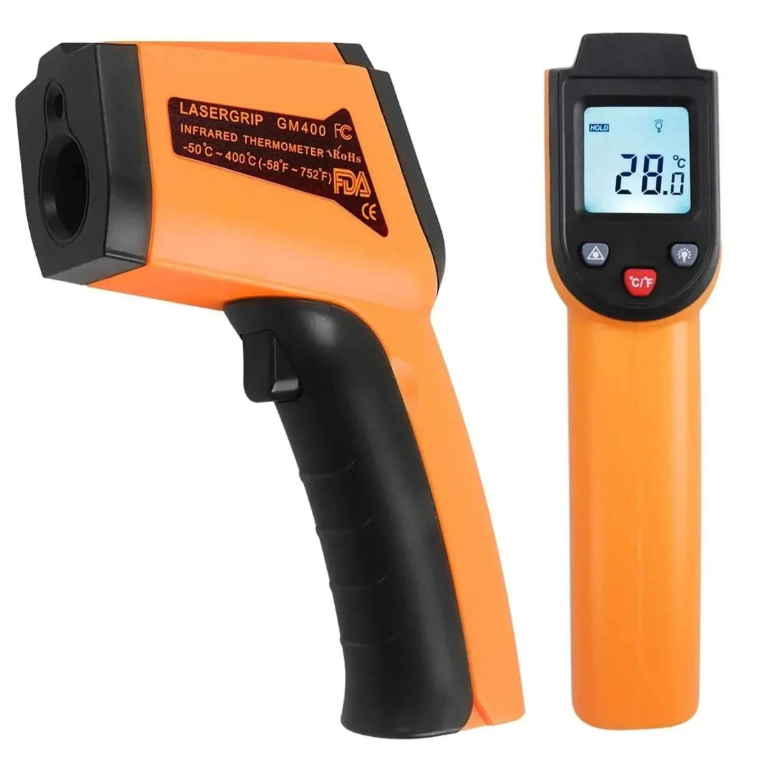 Infrared thermometer with -50°C to 500°C measurement range
