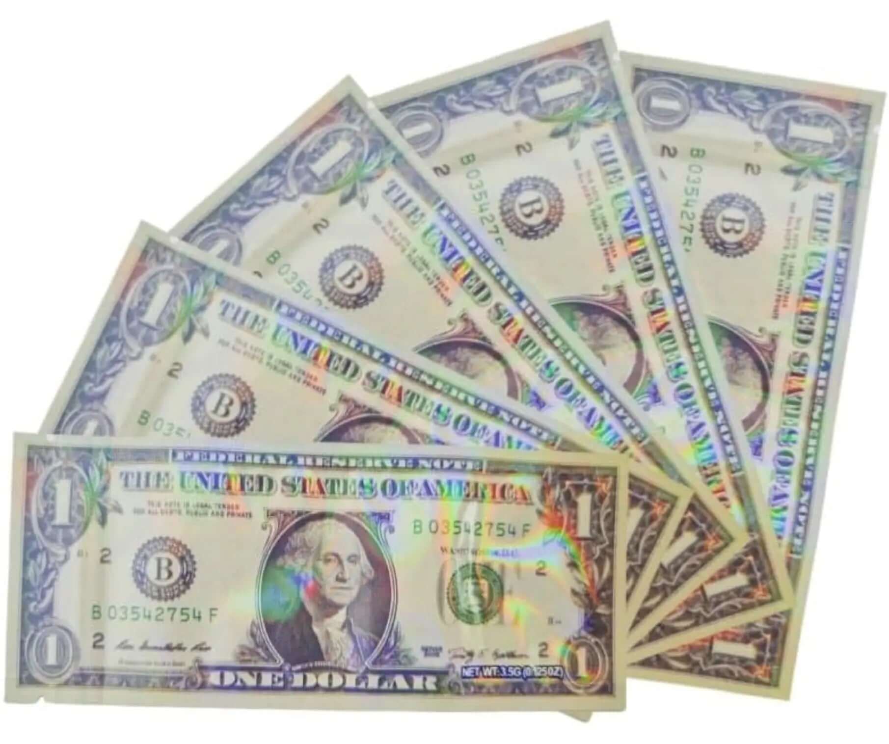 $1 bill 3.5 G bags sold at Viking lab supply
