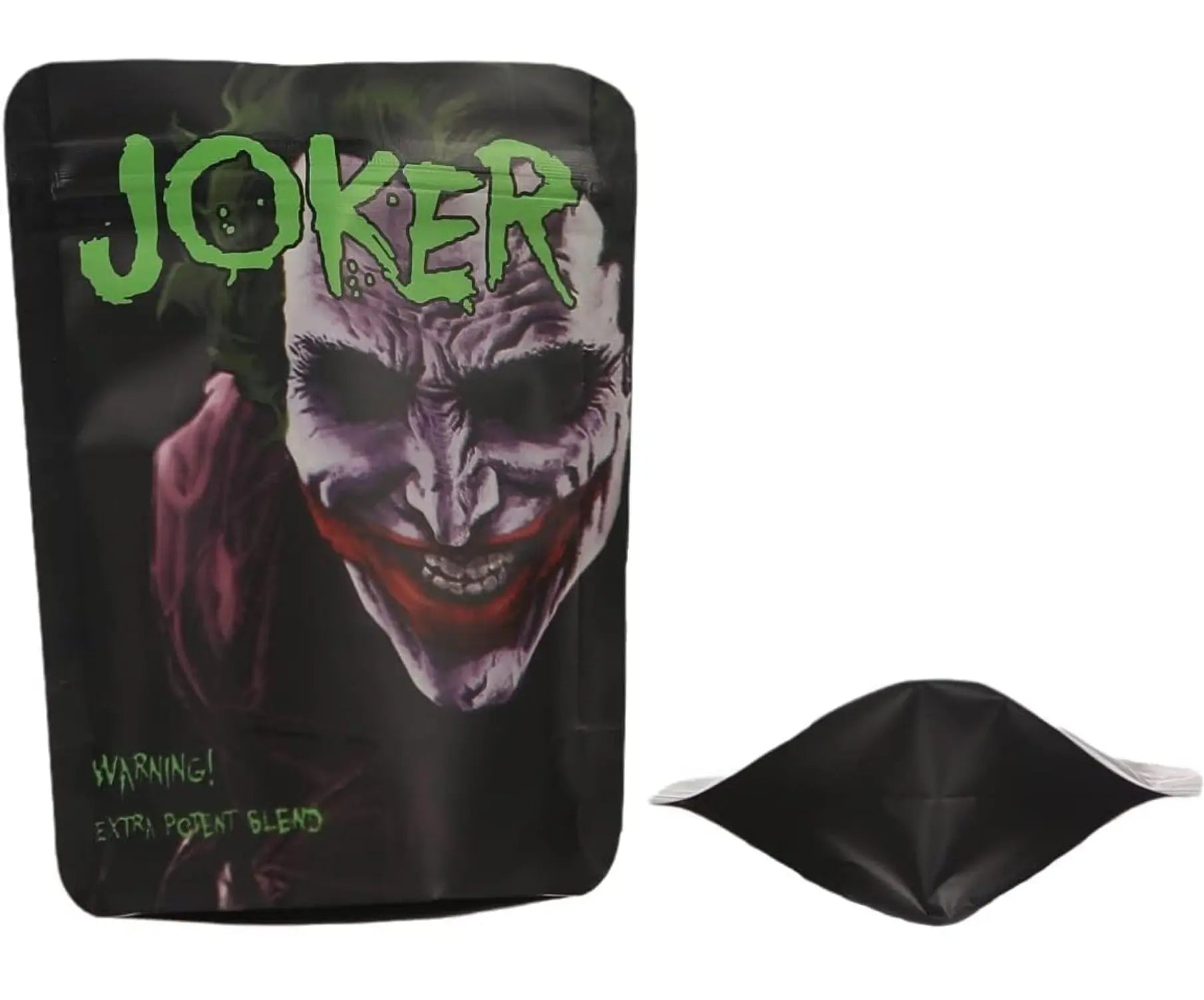 Joker Printed 5 x 4 Inch Resealable Mylar Bags sold here