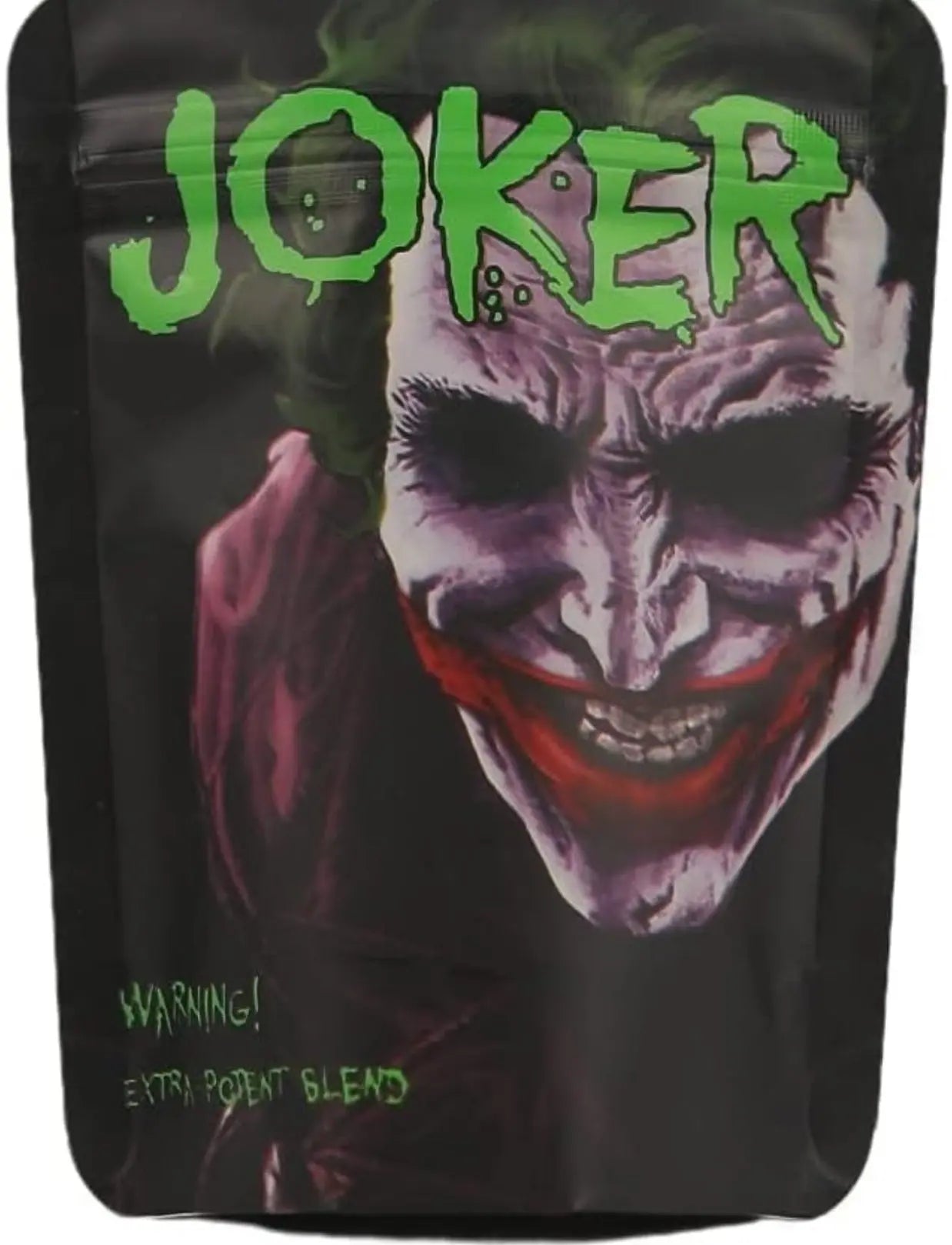 Joker Printed 5 x 4 Inch Resealable Mylar Bags sold right here