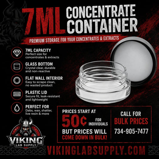 7ml concentrate container available at Viking lab supply located in Ypsilanti Michigan