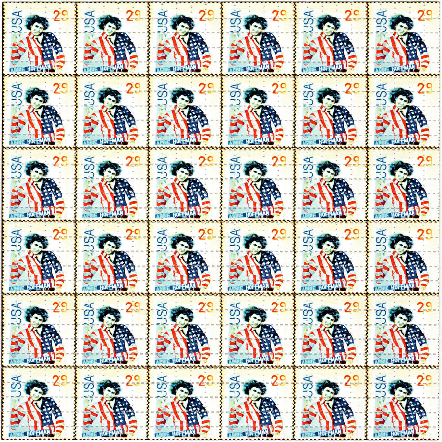 Blotter Art - acid free perforated blotter paper with USA flag design, 7.5 inches x 7.5 inches, 900 tabs, quality cotton paper.