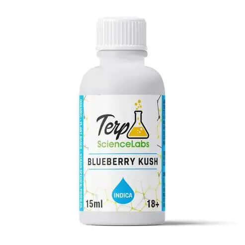 Blueberry Kush product bottle by Terp Science Labs