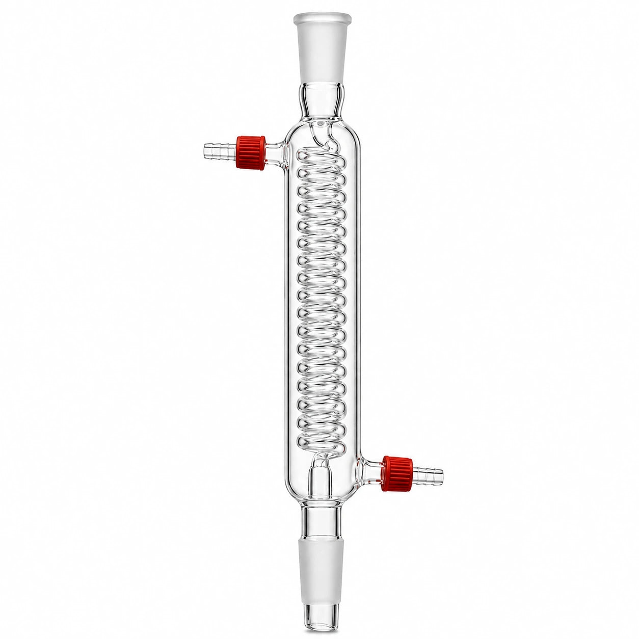 Graham Style Coiled Condensor - 200mm with 24/40 joint for lab use in distillation and reflux processes