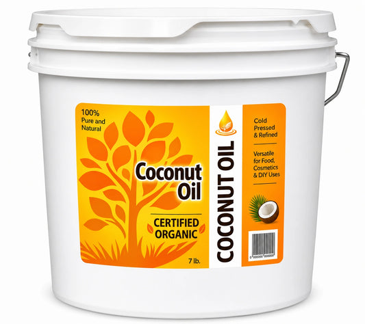 Natural Coconut Oil for DIY Soap And Cosmetics 92 degree 7lb bucket
