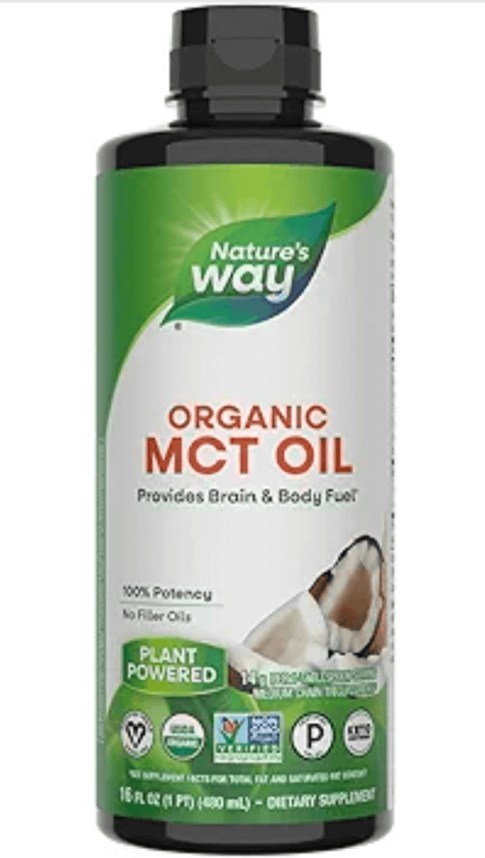 Organic MCT Oil, 16 Fl Oz, Brain and Body Fuel from Coconuts*, C8 Caprylic Acid and C10 Capric Acid, Keto and Paleo Certified, Organic, Non-GMO Project Verified