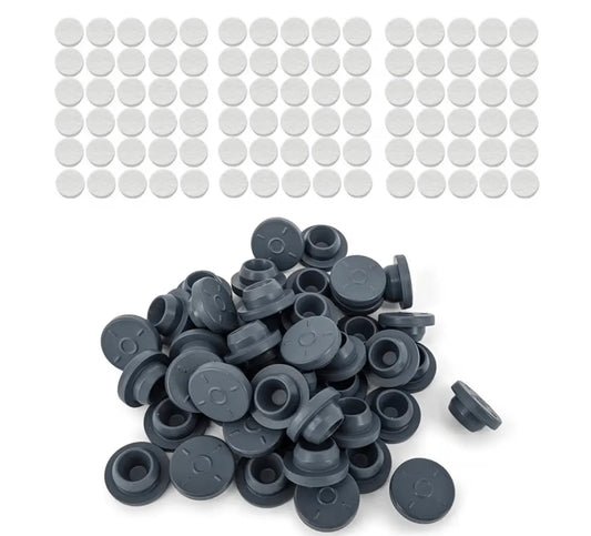 100PCS Self Healing Injection Ports and 120PCS Synthetic Filter Stickers available at Viking lab supply