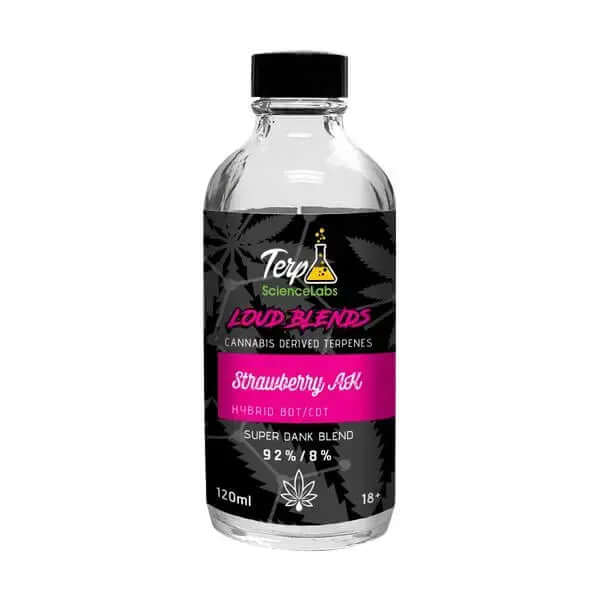 TS Labs Strawberry AK x CDT representative bottle labeled 120mL