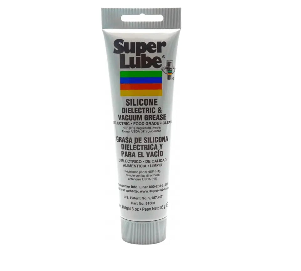 Super Lube 91003 Silicone High-Dielectric and Vacuum Grease, 3 oz. On a white background