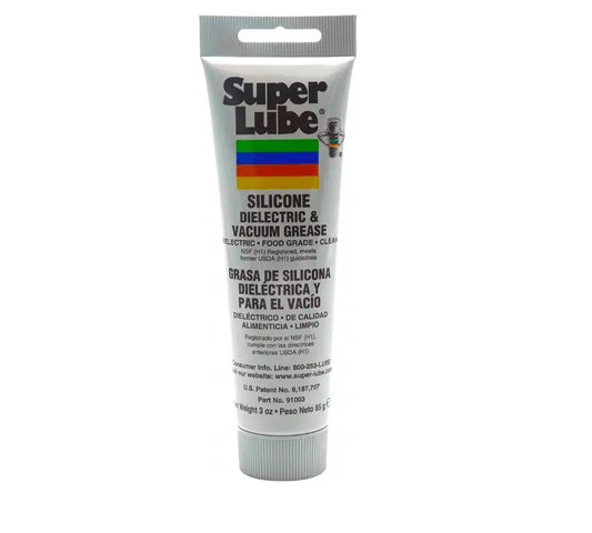 Super Lube 91003 Silicone High-Dielectric and Vacuum Grease, 3 oz. On a white background