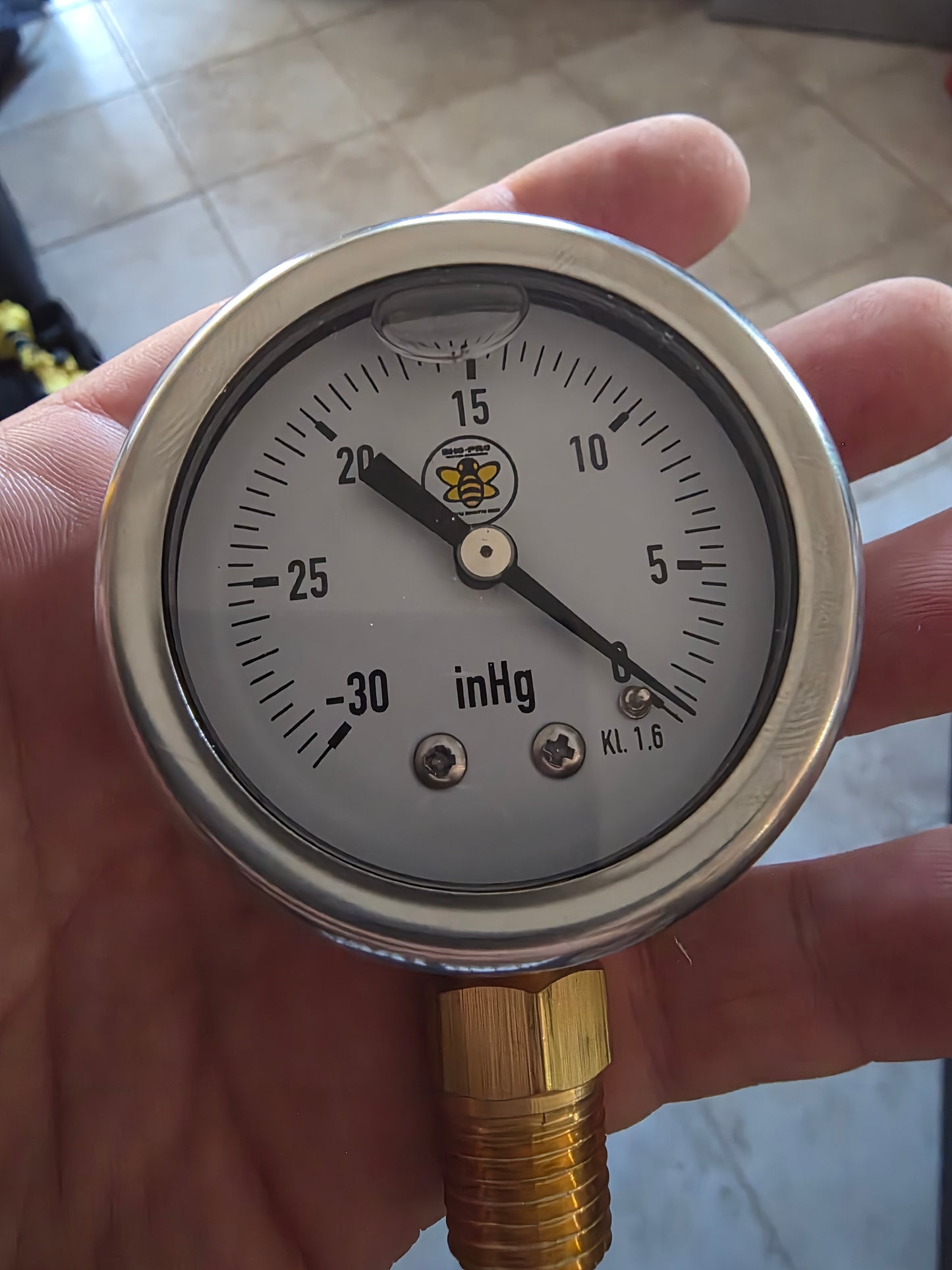 Vacuum Gauge Glycerin Filled 1/4" NPT