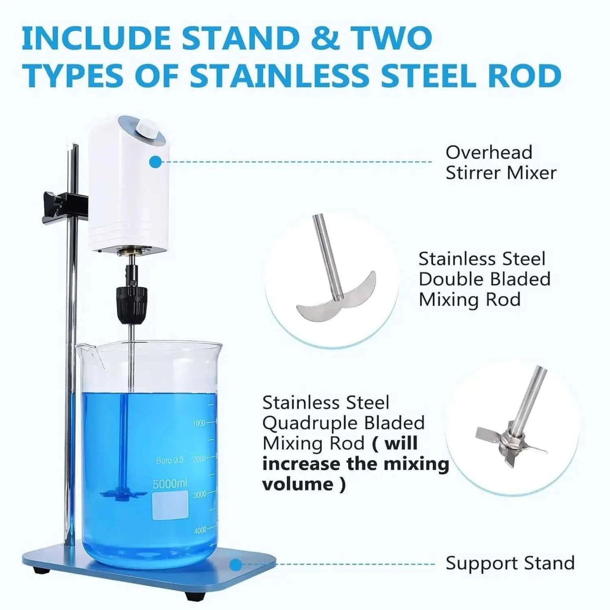 Digital Overhead Mixer 10L capacity