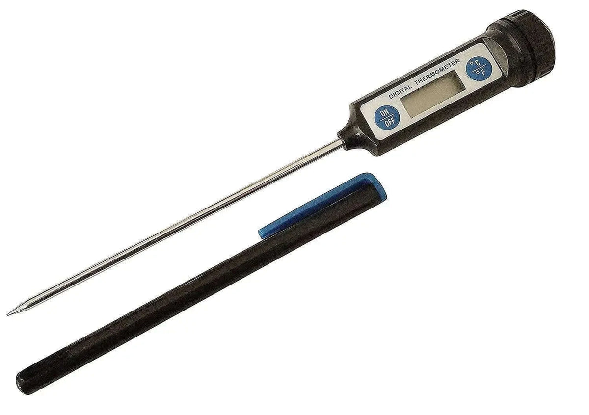 Digital probe thermometer with LCD