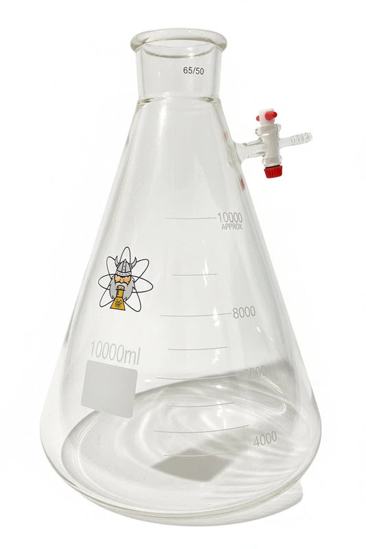Borosilicate Erlenmeyer flask with vacuum port
