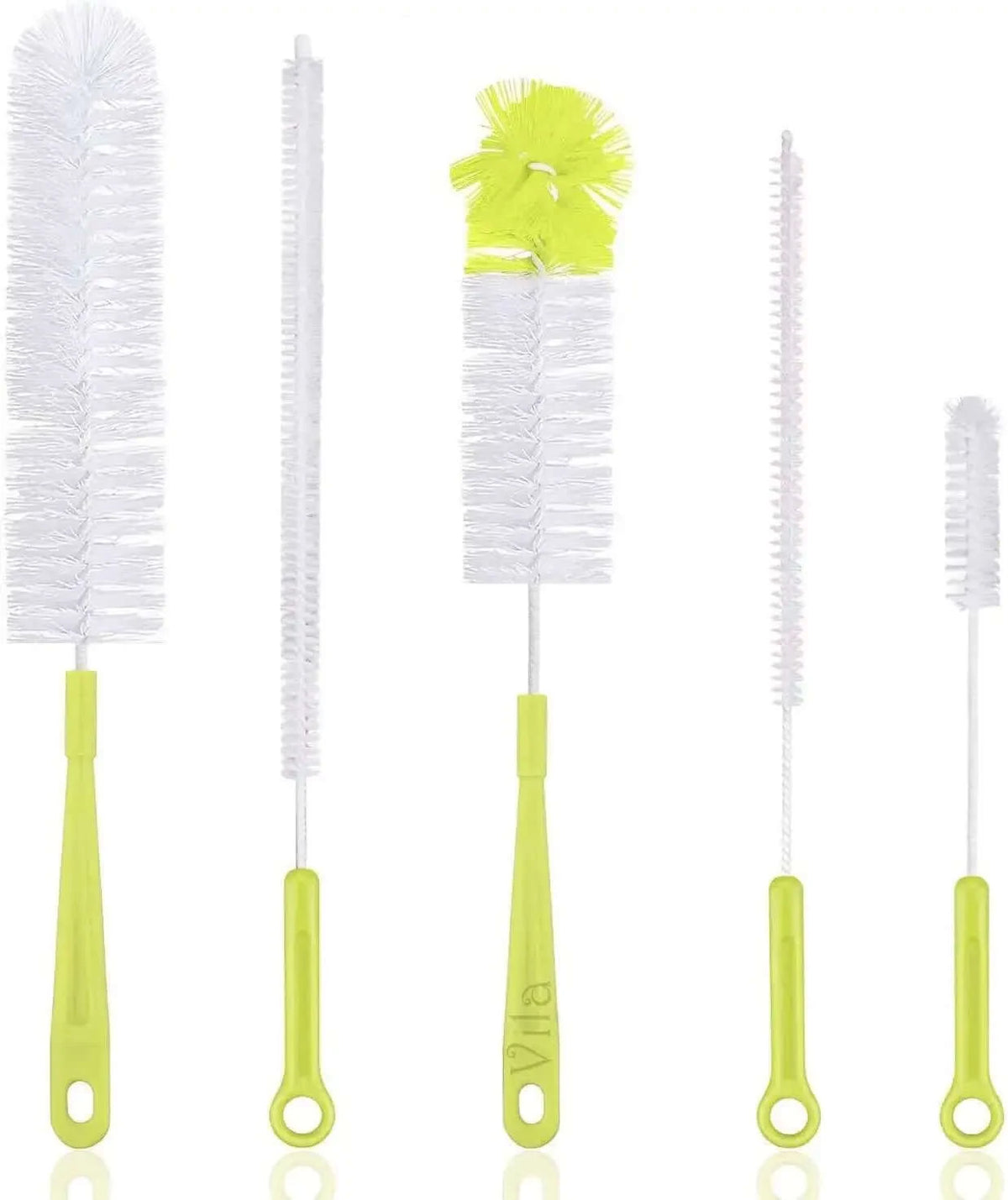 Flask Cleaning Nylon Brush Set on a white background